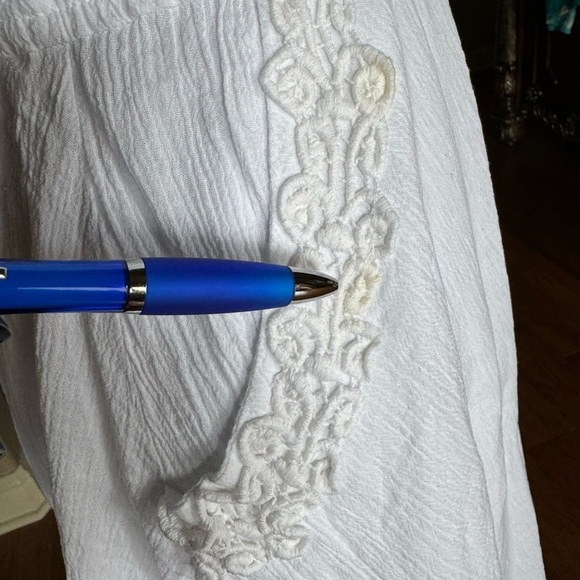 B Smart White Dress‎ Embroidery Lace Trim - Picture 9 of 12